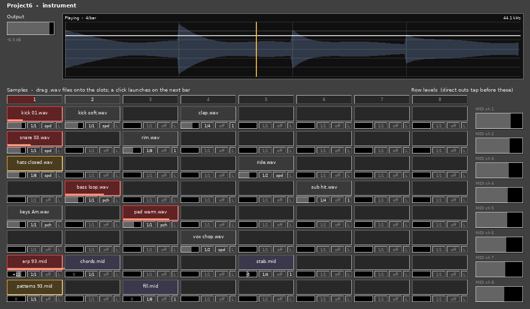The Project6 interface